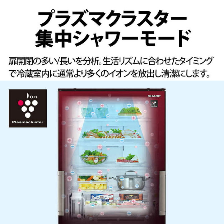 楽天市場】シャープ SHARP 冷蔵庫 3ドア 左右開き (どっちもドア) 350L SJ-GW35H-R グラデ—ションレッド(標準設置無料) : コジマ楽天市場店 楽天市場】シャープ SHARP 冷蔵庫 3ドア 左右開き (どっちもドア) 350L SJ-GW35H-R グラデ—ションレッド(標準設置無料) : コジマ楽天市場店