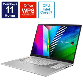 ASUS エイスース　ノートパソコン Vivobook Pro 16X OLED N7600PC クールシルバー [16.0型 /intel Core i7 /メモリ:16GB /SSD:512GB]　N7600PCL2025W