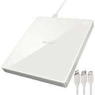 BUFFALO　スマートフォン用CDレコーダー｢ラクレコ｣ケーブルモデル ホワイト　RR-C1-WH