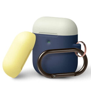 ELAGO�@AIRPODS DUO HANG CASE for AirPods 2nd Generation Wireless Charging Case (Jean Indigo 1)�@ELA2WCSSCOWJ1