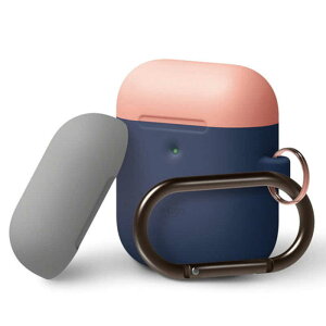 ELAGO�@AIRPODS DUO HANG CASE for AirPods 2nd Generation Wireless Charging Case (Jean Indigo 2)�@ELA2WCSSCOWJ2