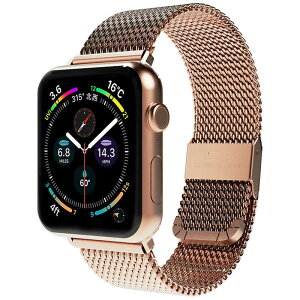 ROA�@CLIP MESH BAND for Apple Watch 41 / 40 / 38mm ���[�Y�S�[���h miak (�~�A�b�N)�@SMAMAW3840RG