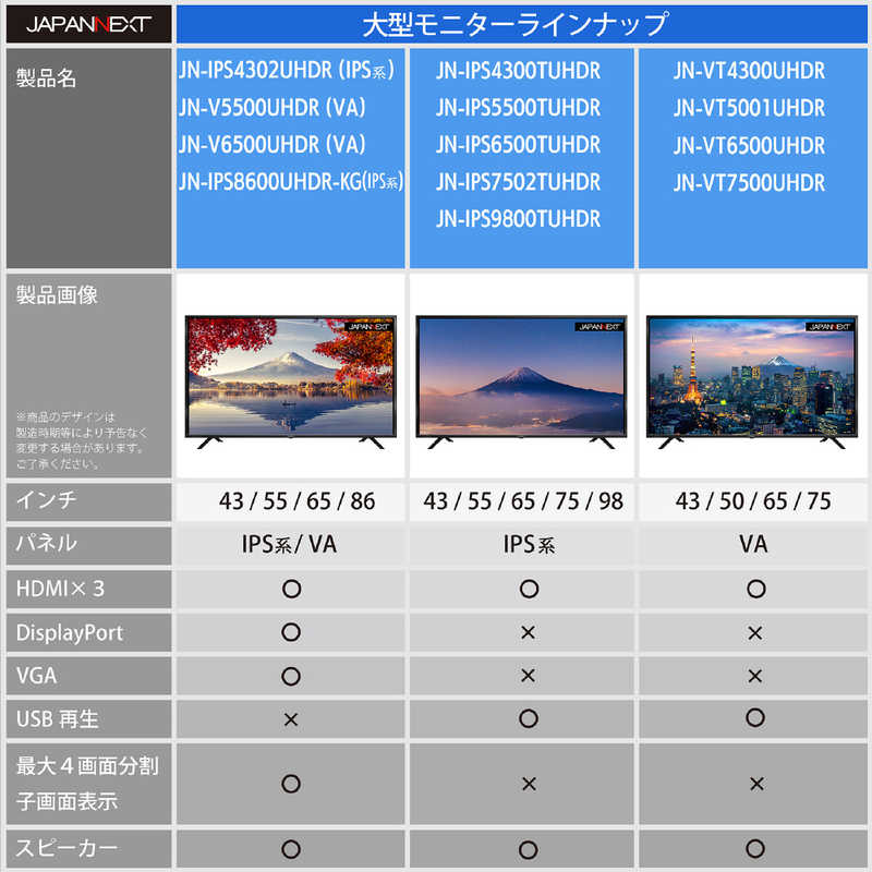 楽天市場】JAPANNEXT PCモニター [43型 /4K(3840×2160） /ワイド] JN
