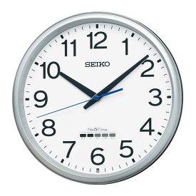 セイコー　掛け時計 ネクスタイム 銀色メタリック [電波自動受信機能有]　ZS254S