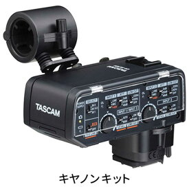 TASCAM　ミラーレスカメラ対応 XLRマイクアダプター キャノンキット　CA-XLR2d-C