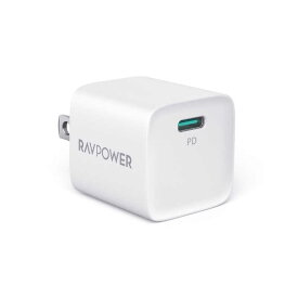 RAVPOWER　RAVPower PD20W USB-C 1ポート 急速充電器 ホワイト 　RPPC1027WH