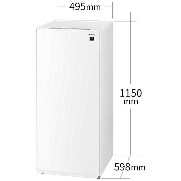 楽天市場】シャープ SHARP 冷凍庫 1ドア 126L 付け替えどっちもドア 