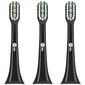 QCY�@�����u���V�w�b�h �ւ��u���V3�{�Z�b�g �u���b�N [3�{��]�@IF-PT02RB03BK