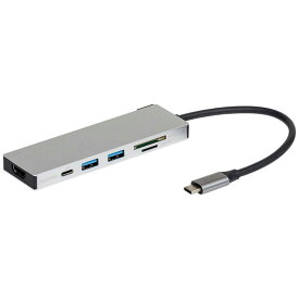 ナカバヤシ　PD対応 USBType-cアルミドッキングステーション 15cm (USB Power Delivery対応)　UDC01SSL