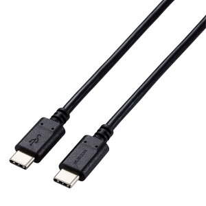 �G���R���@ELECOM�@Type-C�P�[�u�� �u���b�N 2m�@U2C-CC5PC20NBK
