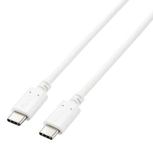 �G���R���@ELECOM�@Type-C�P�[�u�� �z���C�g 2m�@U2C-CC5PC20NWH