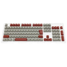 FILCO　〔キーキャップ〕 レトロベーシックキーキャップ グレー/えんじ配色　FKCS108KFC