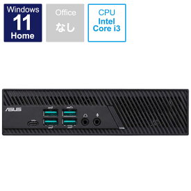 ASUS エイスース　デスクトップパソコン Mini PC ブラック [モニター無し/intel Core i3 /メモリ：8GB /SSD：256GB]　PB62-B3273AH