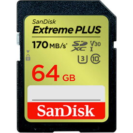 サンディスク　SDXCカード Extreme PLUS (Class10/64GB)　SDSDXWH-064G-JNJIP