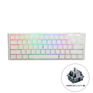 Ducky�@�Q�[�~���O�L�[�{�[�h One 3 Mini 60% keyboard Classic Pure White �z���C�g [�L�� /USB]�@dk-one3-classic-pw-rgb-mini-silver