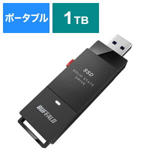 BUFFALO@OtSSD USB-Aڑ (PCETVΉAPS5Ή) ubN [|[^u^ /1TB]@SSD-PUT1.0U3-BKC