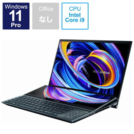 ASUS エイスース　ノートパソコン ZenBook Pro Duo 15 OLED セレスティアルブルー [15.6型 /intel Core i9 /メモリ：32GB /SSD：1TB]　UX582ZW-H2004X
