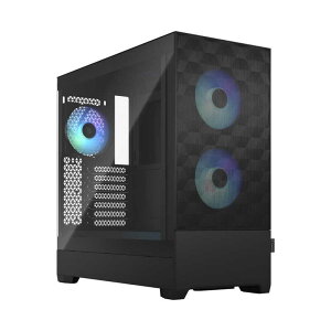 FRACTALDESIGN@PCP[XmATX /Micro ATX /Mini-ITXnPop Air RGB Black TG Clear Tint ubN@FD-C-POR1A-06