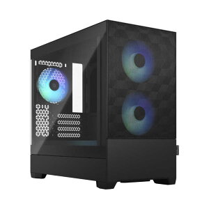 FRACTALDESIGN@PCP[XmMicro ATX /Mini-ITXnPop Mini Air RGB Black TG Clear Tint ubN@FD-C-POR1M-06