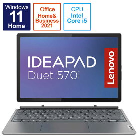 レノボジャパン　Lenovo　ノートパソコン IdeaPad Duet 570i [12.4型 /Windows11 Home] ストームグレー　82TQ000HJP