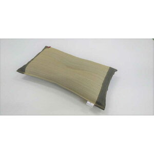 イケヒコ い草 くぼみ平枕 (約50×30cm/カーキ)