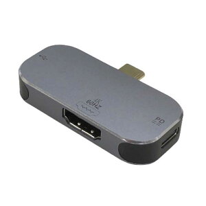 ^C[@fϊ Type-C-HDMIo͏^A_v^ [ 4KΉ / f[^]pUSB-A / dpUSB-C /USB Power DeliveryΉ /100W] Vo[@TM4K60MINIDOCK