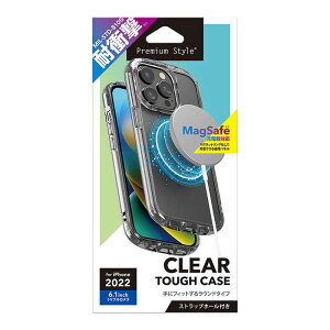 PGA@iPhone 14 Pro 6.1C` MagSafe[dΉ NA^tP[X [NA] Premium Style NA@PG-22QPT04CL