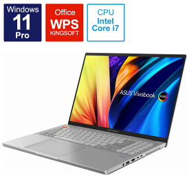 ASUS エイスース　ノートパソコン Vivobook Pro 16X OLED [16.0型 /Windows11 Pro /intel Core i7 /メモリ：32GB /SSD：1TB /WPS Office /2022年9月モデル] クールシルバー　N7601ZM-MQ148X