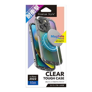 PGA@iPhone 14 Pro 6.1C` MagSafe[dΉ NA^tP[X [I[] Premium Style I[@PG-22QPT05AR