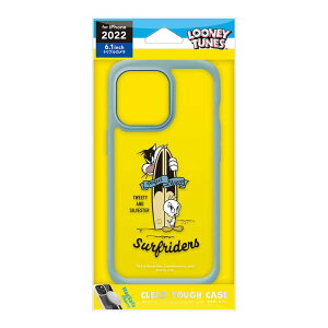 PGA iPhone 14 Pro 6.1インチ MagSafe充電器対応 クリアタフケース ルーニー・テューンズ/カーキ Premium Style ルーニー・テューンズ/カーキ PGWPT22Q04LNT