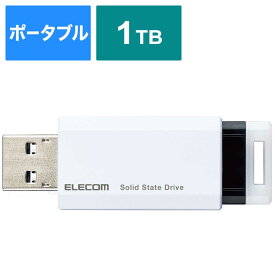 エレコム　ELECOM　外付けSSD USB-A接続 PS5/PS4、録画対応(Chrome/iPadOS/iOS/Mac/Windows11対応) ホワイト [1TB /ポータブル型]　ESD-EPK1000GWH