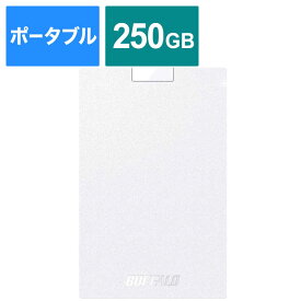 BUFFALO　外付けSSD USB-A接続 ホワイト [ポータブル型 /250GB]　SSD-PG250U3-WC