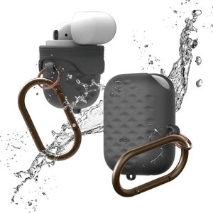 ELAGO�@AirPods WaterProof Hang Case Active for AirPods (Dark Gray)�@ELAPDCSSCWADG