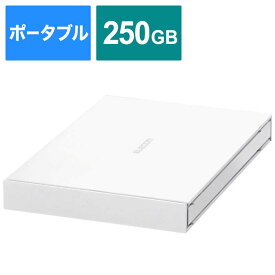 エレコム　ELECOM　外付けSSD USB-A接続 (PS4対応) ホワイト [ポータブル型/250GB]　ESD-EJ0250GWHR