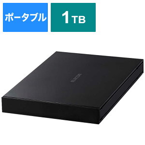 GR@ELECOM@OtSSD USB-Aڑ (PS4Ή) ubN [|[^u^/1TB]@ESD-EJ1000GBKR