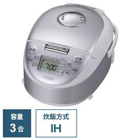 タイガー　TIGER　炊飯器 3合 IH スチールホワイト　JPF-G055WL