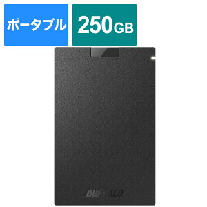 BUFFALO@RECXERۃ|[^uSSD USB3.2(Gen1) TypeA ubN [250GB /|[^u^]@SSD-PGVB250U3-B