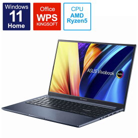ASUS エイスース　ノートパソコン Vivobook 15X OLED [15.6型 /Windows11 Home /AMD Ryzen 5 /メモリ：16GB /SSD：512GB /WPS Office] クワイエットブルー　M1503QA-L1R5165WBY