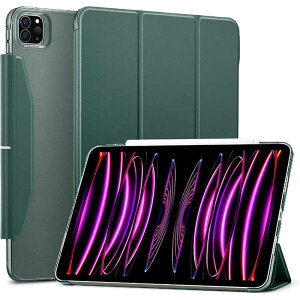 ESR@12.9C` iPad Pro (6/5)pAscendO܂P[X ESR Forest Green ESRAscendTrifoldwithClaspforiPadPro12.9@AscendTrifoldCase