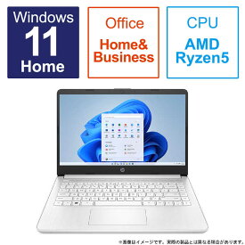 HP　ノートパソコン HP 14s[14.0型 /Windows11 Home /AMD Ryzen 5 /メモリ：8GB /SSD：256GB /Office HomeandBusiness] ピュアホワイト　6F8S3PAAANB