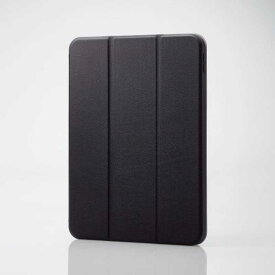 エレコム　ELECOM　iPad 10.9インチ 第10世代 ( 2022 ) 用 ケース ソフトレザー カバー 手帳型 スリープ対応 マグネット フラップ ブラック　TB-A22RSABK