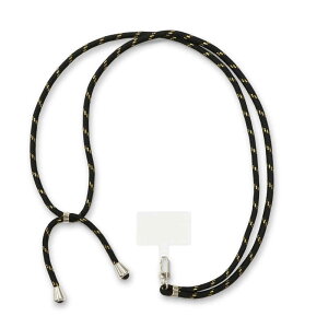 CASEPLAY�@Phone strap shoulder (adjustable) �m Black x Gold �n CASEPLAY �P�[�X�v���C�@NKSTBKGD11B