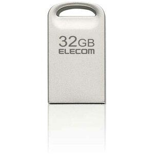�G���R���@ELECOM�@USB������ 32GB USB3.2(Gen1)/3.1(Gen1)/3.0/2.0 USB A �����^ �V���o�[�@MF-SU3A032GSV