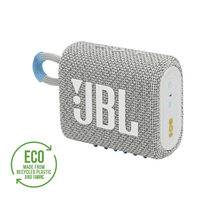 <br>JBL　ブルートゥース スピーカー ホワイト ［防水  Bluetooth対応］　JBLGO3ECOWHT