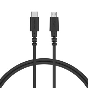 OWLTECH@fɋ ^tUSB TypeC to microUSBP[u ubN m1mn@OWL-CBCM10-BK