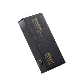 エレコム　ELECOM　HDMI 切替器 2入力1出力/1入力2出力 双方向切替可( PS5 PS4 Nintendo Switch Fire TV Stick など動作確認済 ) 電源不要 セレクター ブラック　DH-SW8KBD21BK