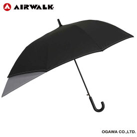 小川　キッズ トランスフォーム長傘 AIRWALK ブラック［雨傘 /子供用 /55cm］　AW110TF55BK