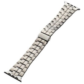 エレコム　ELECOM　アップルウォッチ バンド Ultra / SE ( 第2 / 1世代 ) / Series8〜1［ 49 / 45 / 44 / 42mm ］シルバー　AW-49BDTITSV