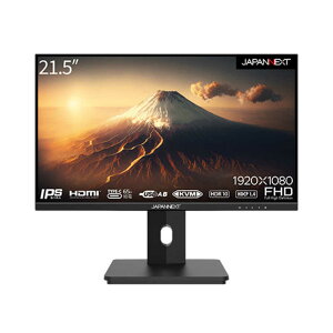 JAPANNEXT@tj^[ ~X^h̗p USB-C(ő65Wd)Ή HDMI DP KVM@\ [21.5^ /tHD(1920×1080) /Ch]@JN-I215FLFHSP-C65W