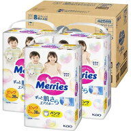 花王　(ケース販売) メリーズ ずっと肌さらエアスルー パンツ ビッグサイズ(12-22kg) 38枚×3個(114枚)